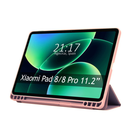 Funda con tapa Smart para Xiaomi Pad 8 / 8 Pro color Rosa