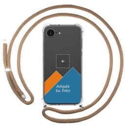 Personaliza tu Funda Colgante Transparente para iPhone 17e (6.1) con Cordon Camel Dibujo Personalizada