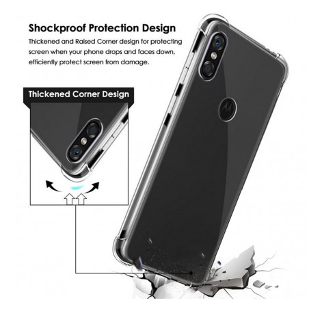 Funda Gel Tpu Anti-Shock Transparente para Motorola One
