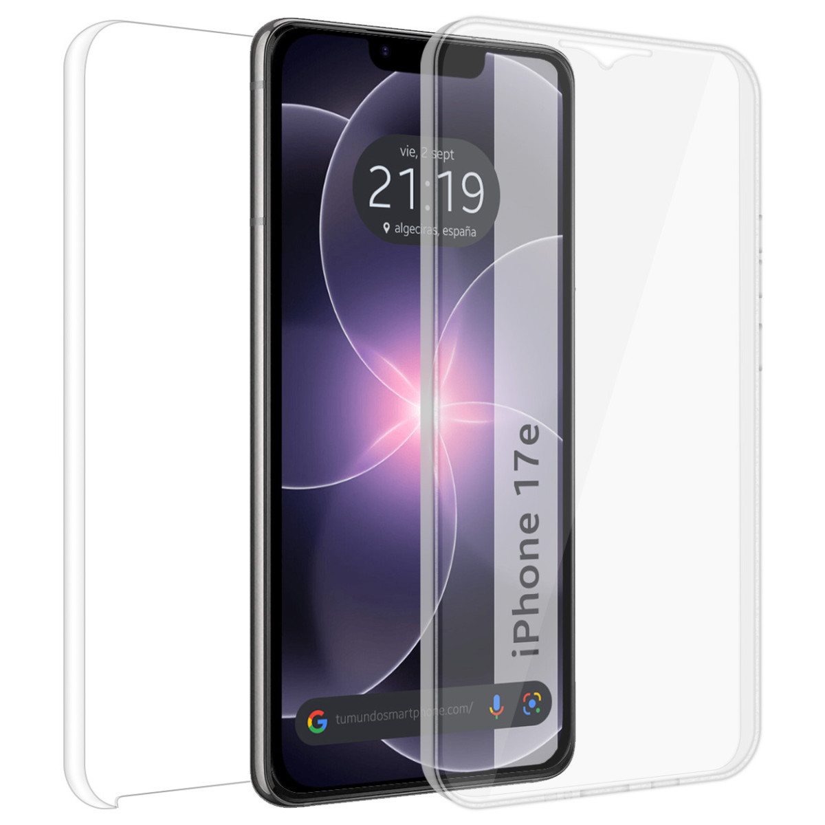 Funda Doble Transparente Pc + Tpu Full Body 360...