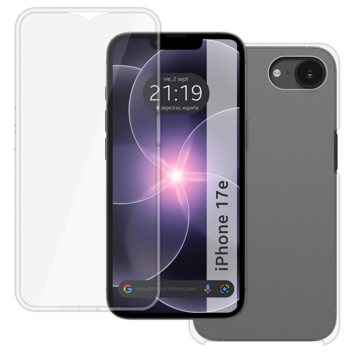 Funda Doble Transparente Pc + Tpu Full Body 360...