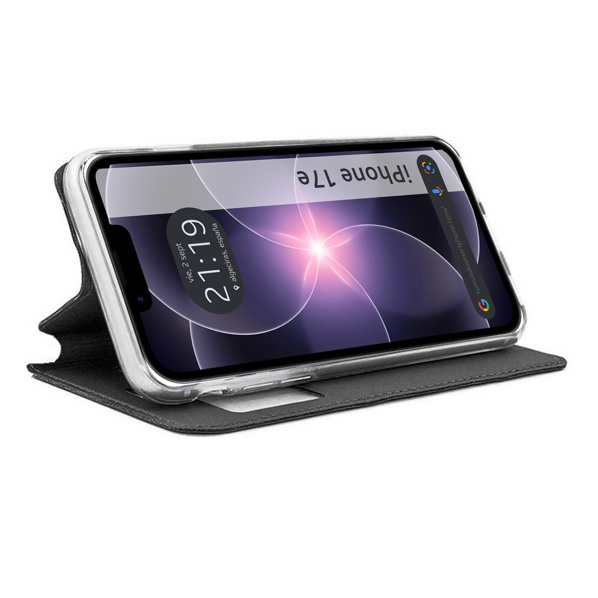 Funda Libro Soporte con Ventana para iPhone 17e...