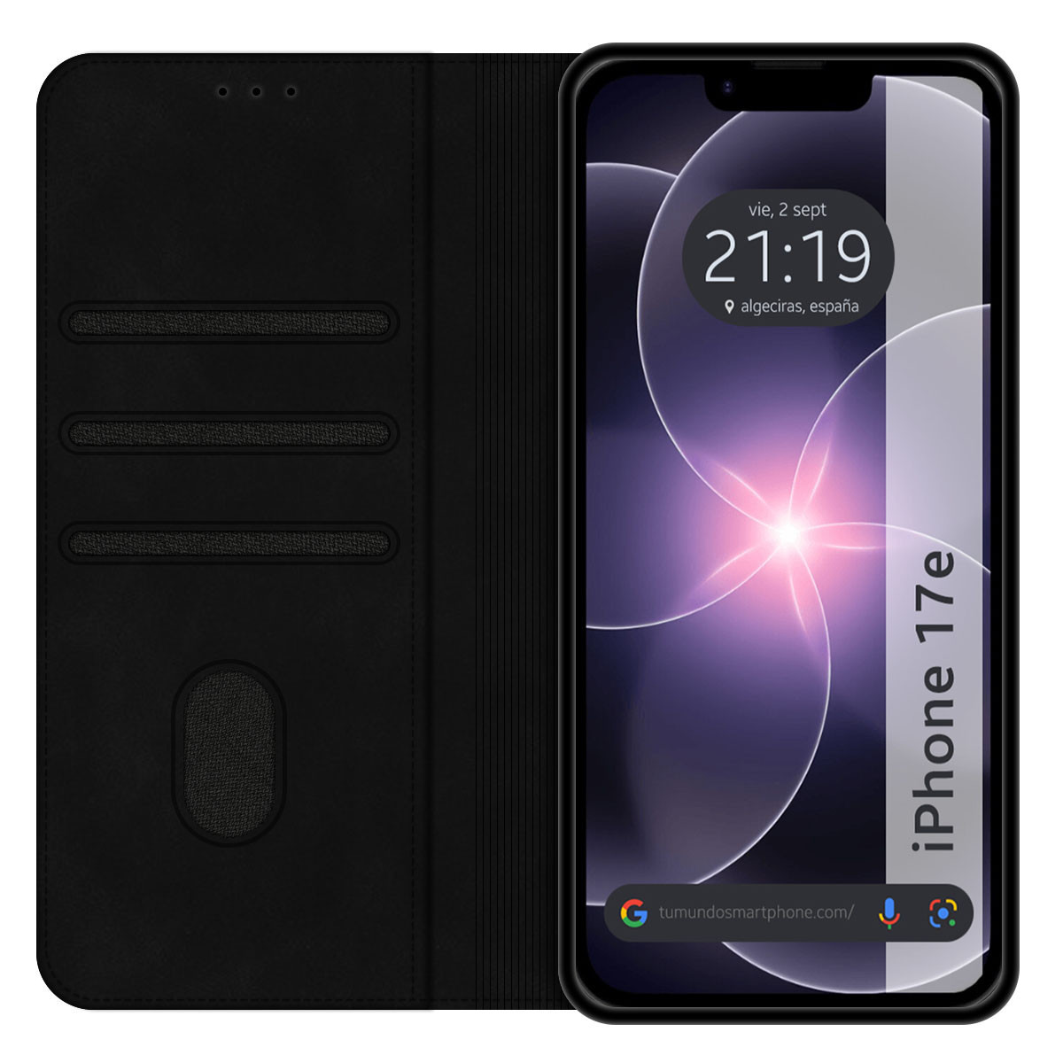 Funda Libro de Polipiel con tarjetero para...