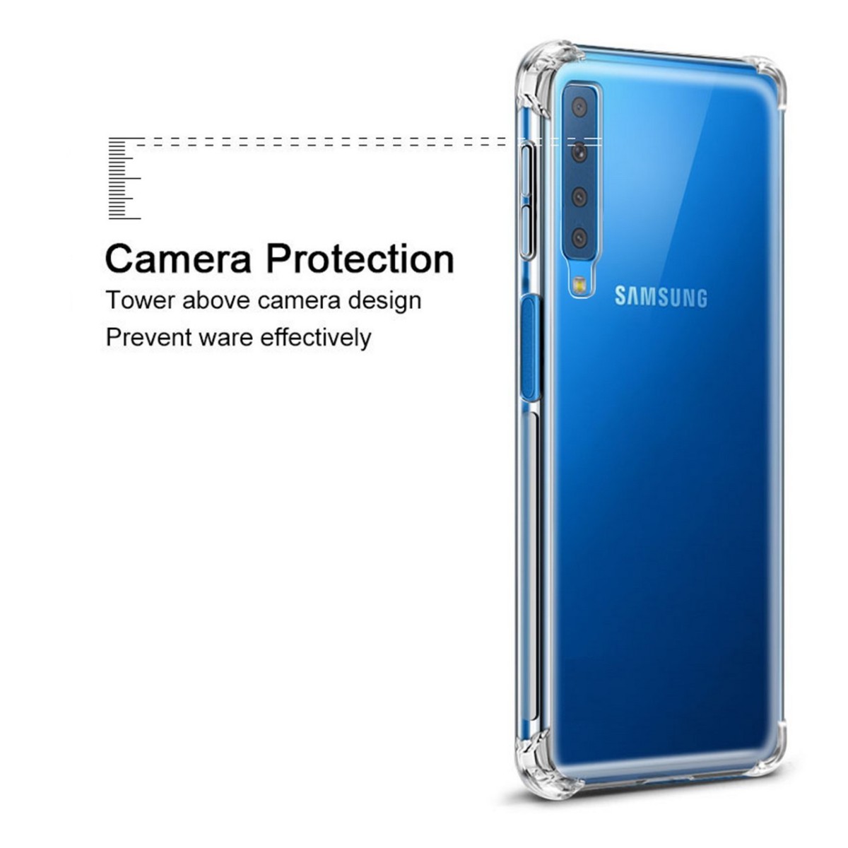 Funda Gel Tpu Anti-Shock Transparente para Samsung Galaxy A9 (2018)