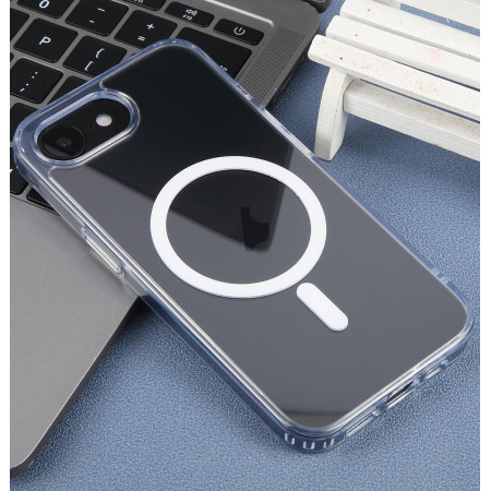 Funda transparente para iPhone 17e (6.1) compatible con MagSafe