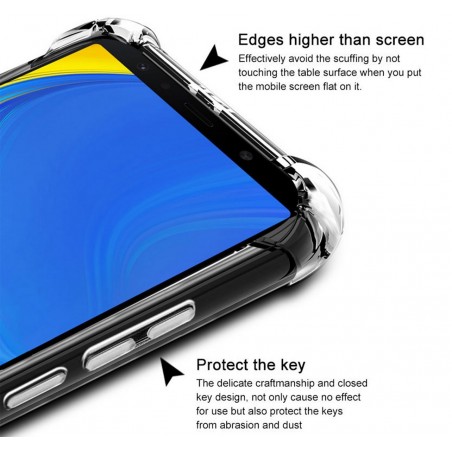 Funda Gel Tpu Anti-Shock Transparente para Samsung Galaxy A9 (2018)