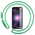 Funda Colgante Transparente para iPhone 17e (6.1) con Cordon Verde Agua