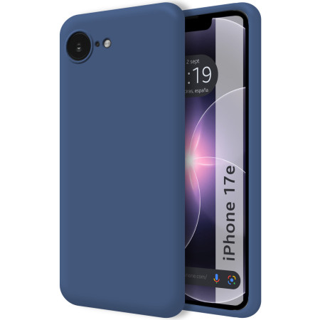 Funda Silicona Líquida Ultra Suave para iPhone 17e (6.1) color Azul