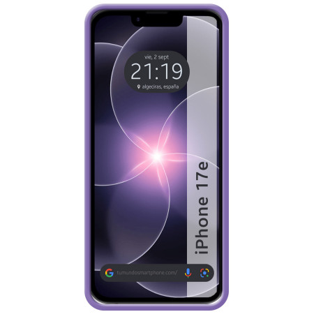 Funda Silicona Líquida Ultra Suave para iPhone 17e (6.1) color Morada