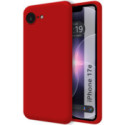 Funda Silicona Líquida Ultra Suave para iPhone 17e (6.1) color Roja