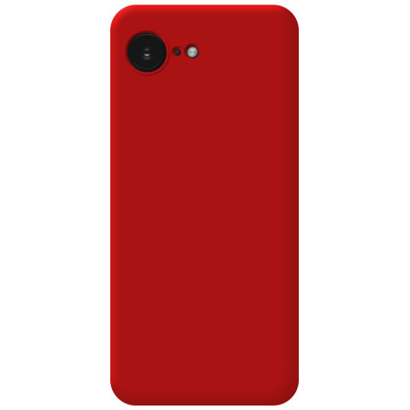 Funda Silicona Líquida Ultra Suave para iPhone 17e (6.1) color Roja