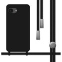 Funda Silicona Líquida con Cordón para iPhone 17e (6.1) color Negra