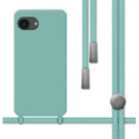 Funda Silicona Líquida con Cordón para iPhone 17e (6.1) color Verde