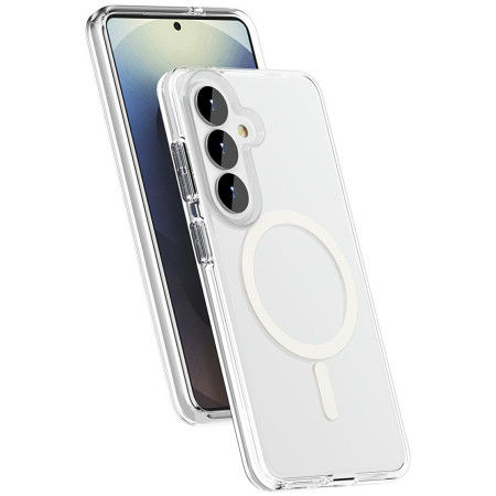 Funda transparente para Samsung Galaxy A56 5G compatible con MagSafe