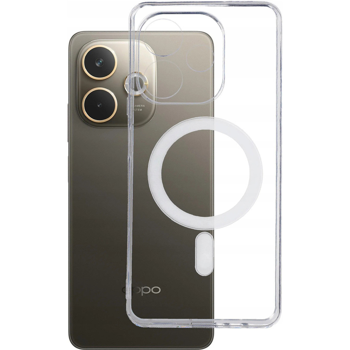 Funda transparente para Oppo A5 Pro 5G compatible con MagSafe