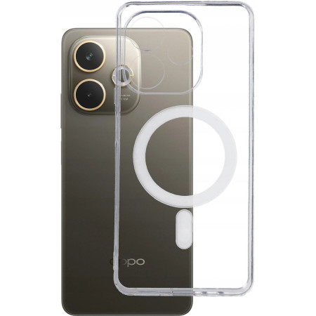 Funda transparente para Oppo A5 Pro 5G compatible con MagSafe