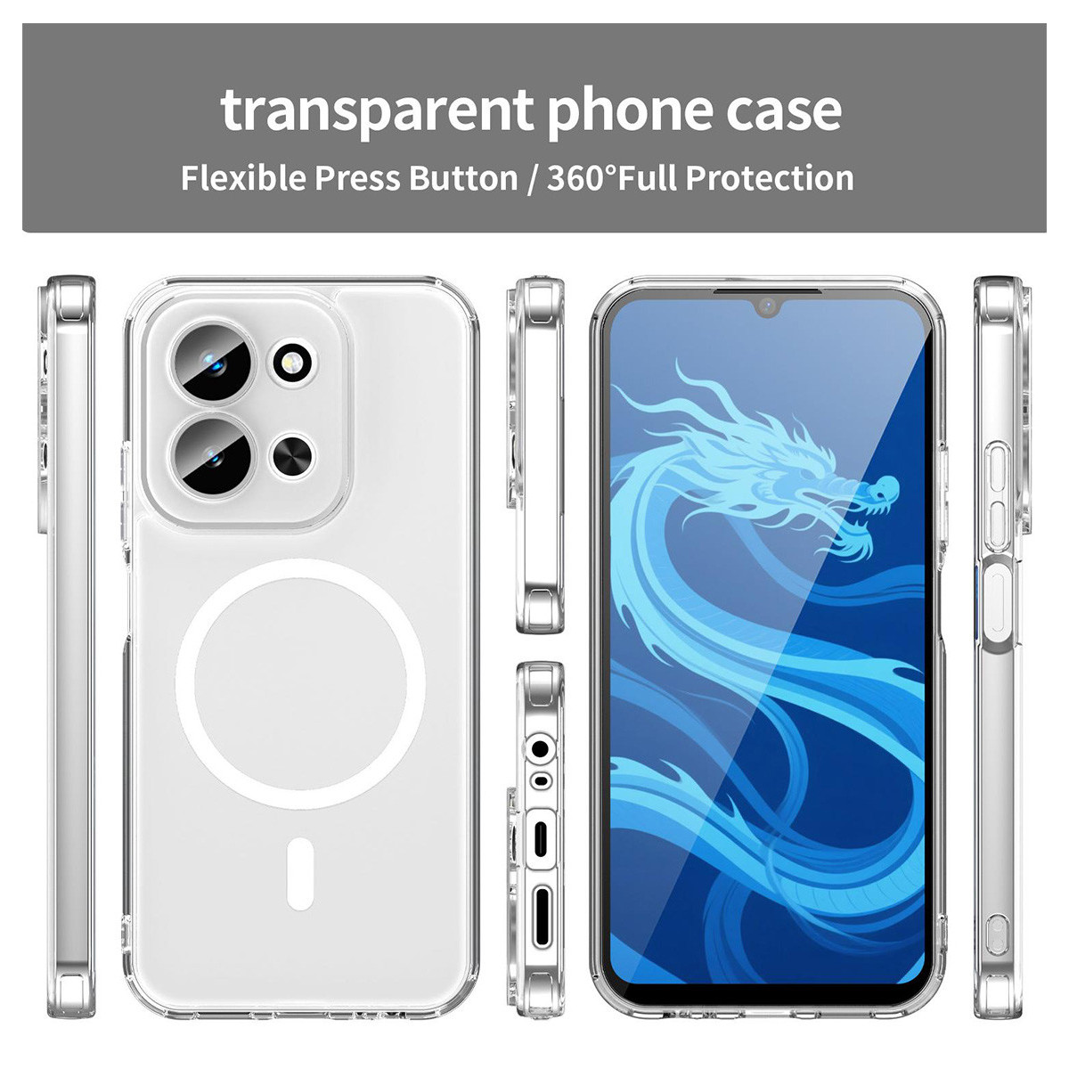 Funda transparente para Xiaomi Redmi 15C 4G /...