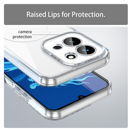 Funda transparente para Xiaomi Poco C85 compatible con MagSafe