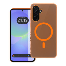Carcasa dura mate para Samsung Galaxy A36 5G compatible con MagSafe color Naranja