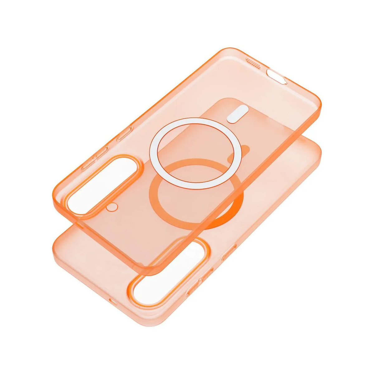 Carcasa dura mate para Samsung Galaxy A36 5G compatible con MagSafe color Naranja