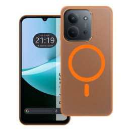 Carcasa dura mate para Xiaomi Redmi 15C 4G / 5G compatible con MagSafe color Naranja