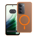 Carcasa dura mate para Xiaomi Redmi 15 4G / 5G compatible con MagSafe color Naranja