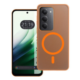 Carcasa dura mate para Xiaomi Redmi 15 4G / 5G compatible con MagSafe color Naranja