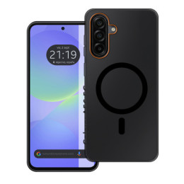 Carcasa dura mate para Samsung Galaxy A56 5G compatible con MagSafe color Negra