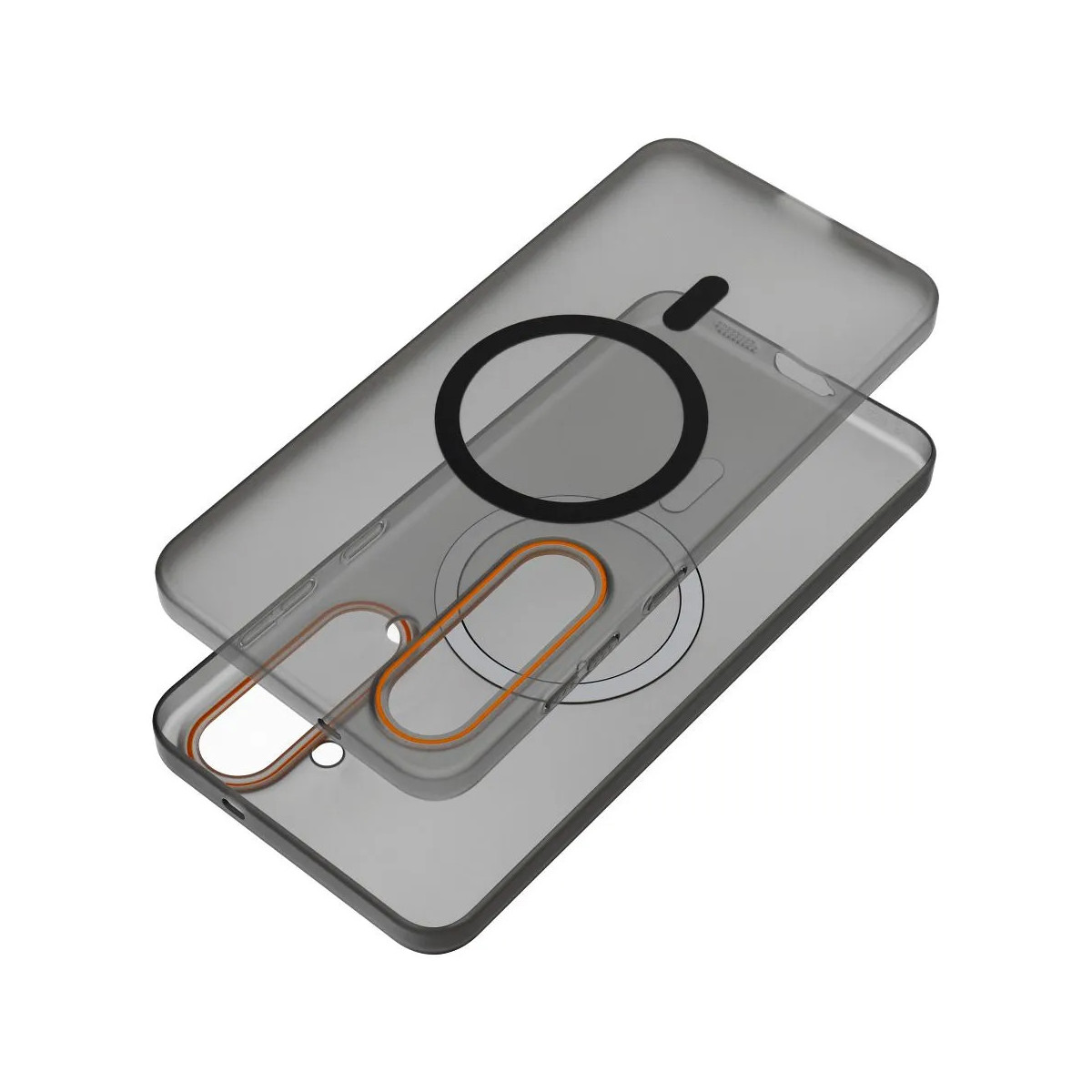 Carcasa dura mate para Samsung Galaxy A56 5G compatible con MagSafe color Negra