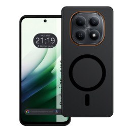 Carcasa dura mate para Xiaomi Redmi 15 4G / 5G compatible con MagSafe color Negra