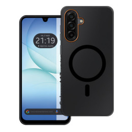 Carcasa dura mate para Samsung Galaxy A17 4G / 5G compatible con MagSafe color Negra