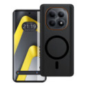 Carcasa dura mate para Xiaomi Poco M8 5G compatible con MagSafe color Negra