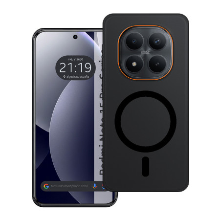Carcasa dura mate para Xiaomi Redmi Note 15 Pro 5G compatible con MagSafe color Negra