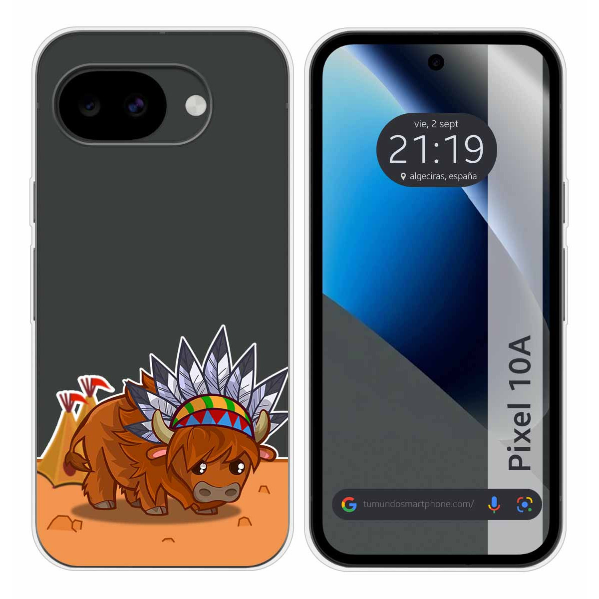 Funda Silicona Transparente para Google Pixel...
