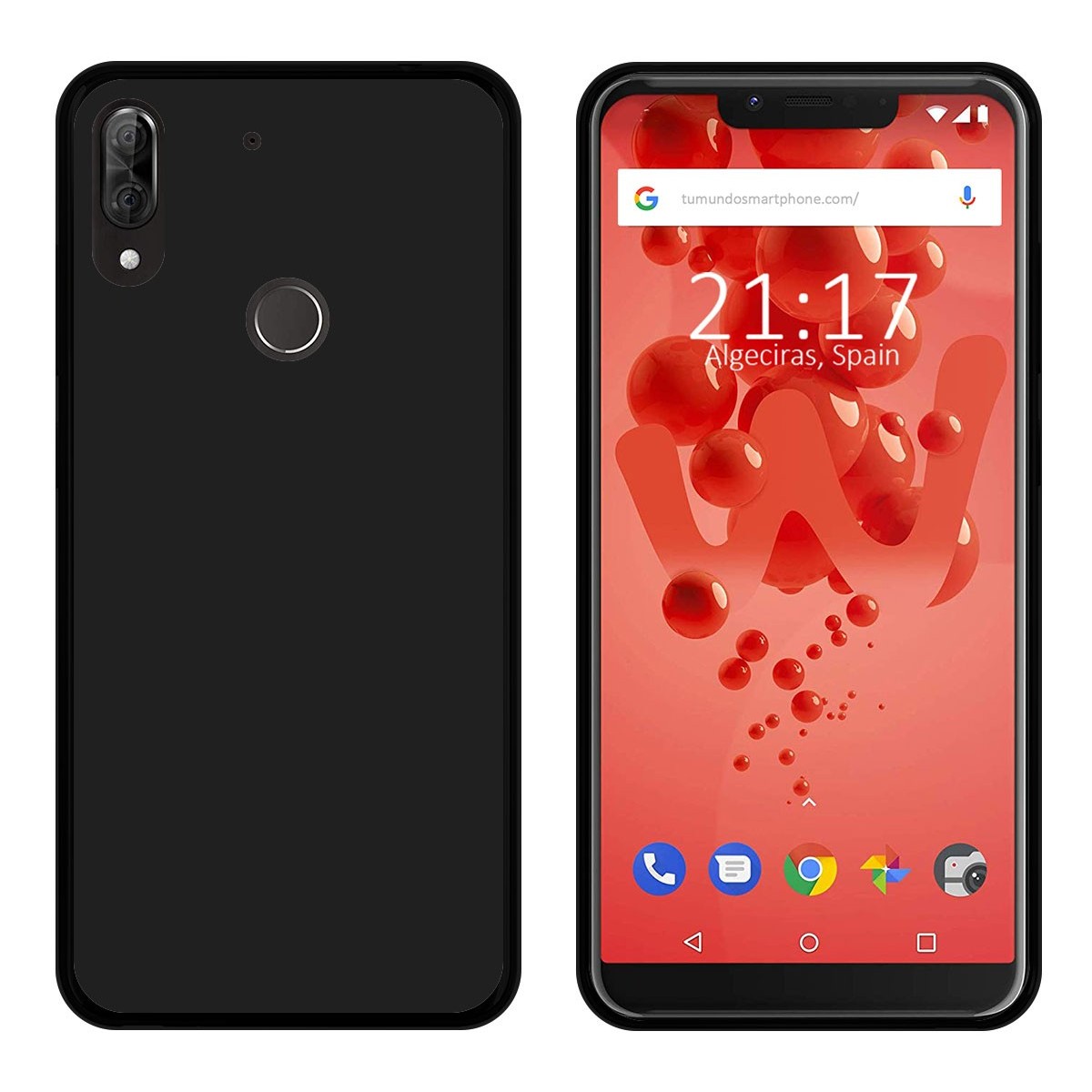 Funda Gel Tpu para Wiko View2 Plus Color Negra