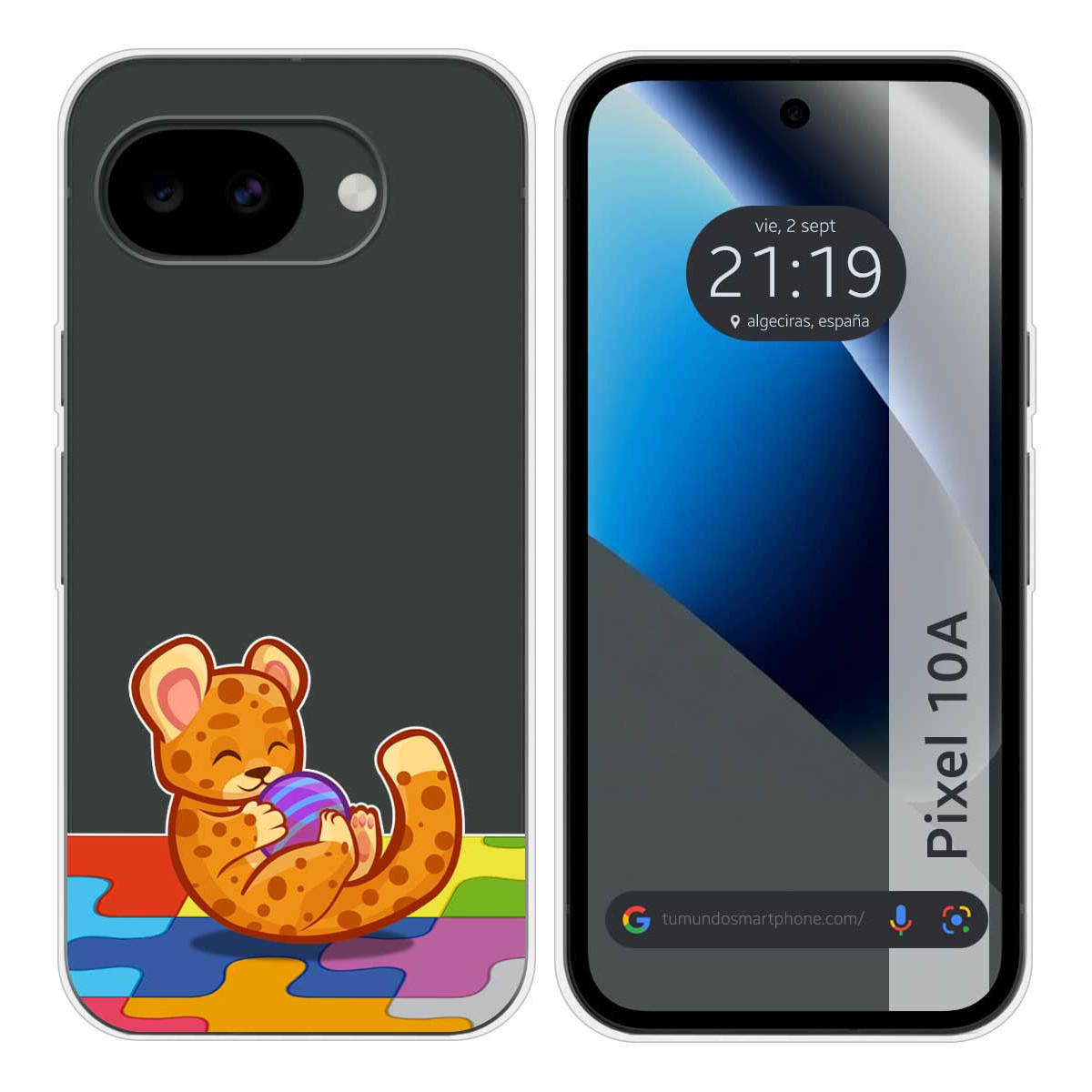 Funda Silicona Transparente para Google Pixel...