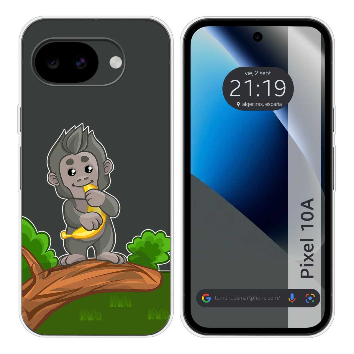 Funda Silicona Transparente para Google Pixel...