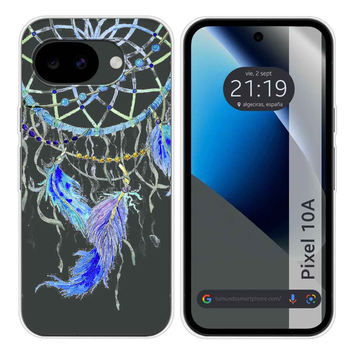 Funda Silicona Transparente para Google Pixel...