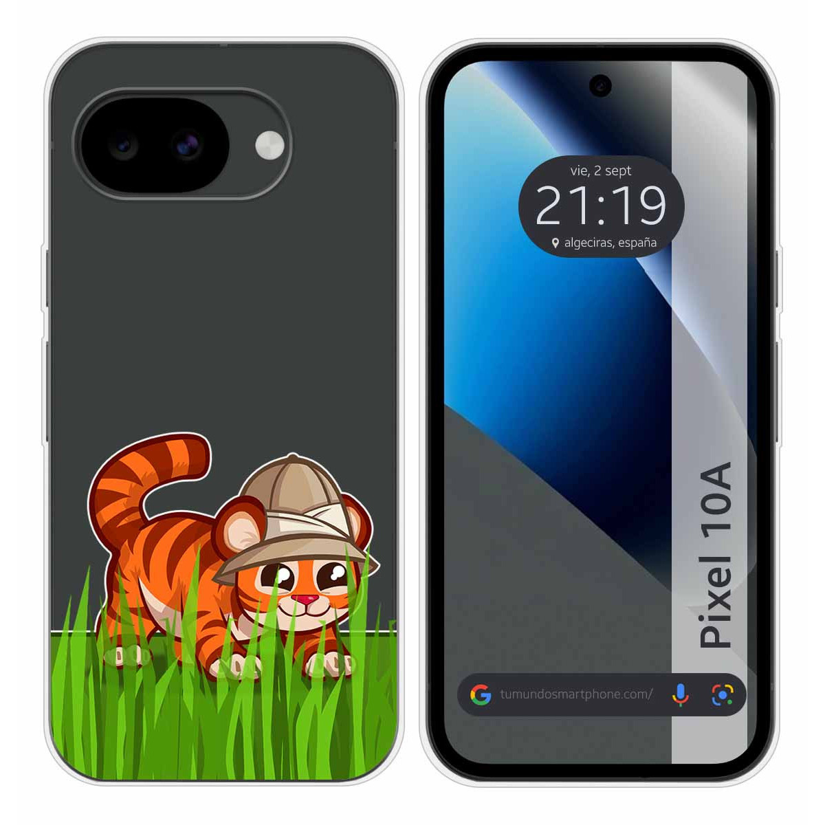 Funda Silicona Transparente para Google Pixel...