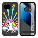 Funda Silicona Transparente para Google Pixel 10a 5G diseño Unicornio Dibujos