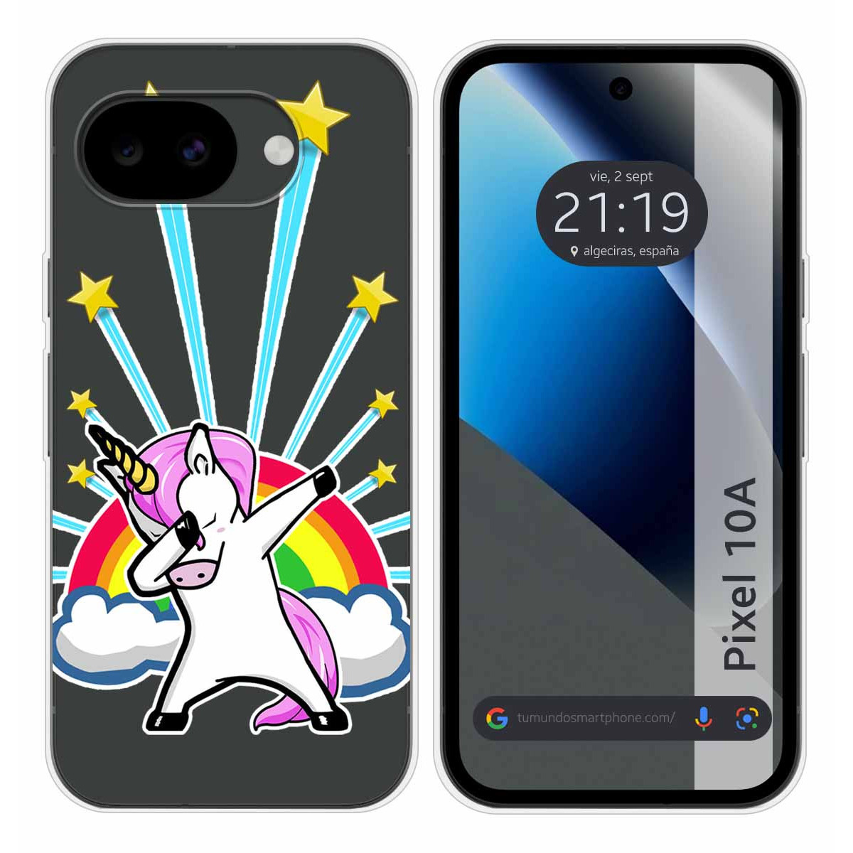 Funda Silicona Transparente para Google Pixel...