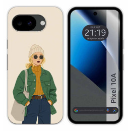 Funda Silicona para Google Pixel 10a 5G diseño Mujer 03...