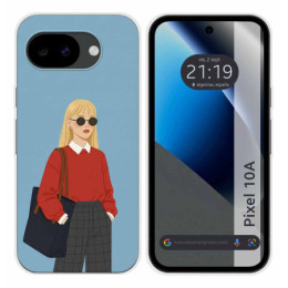 Funda Silicona para Google Pixel 10a 5G diseño Mujer 04...