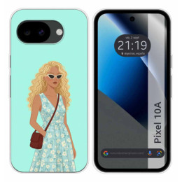 Funda Silicona para Google Pixel 10a 5G diseño Mujer 07...