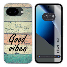 Funda Silicona para Google Pixel 10a 5G diseño Madera 01...