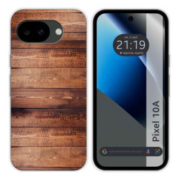 Funda Silicona para Google Pixel 10a 5G diseño Madera 02...