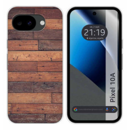Funda Silicona para Google Pixel 10a 5G diseño Madera 03...