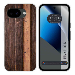 Funda Silicona para Google Pixel 10a 5G diseño Madera 05...
