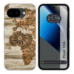 Funda Silicona para Google Pixel 10a 5G diseño Madera 07...