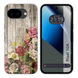 Funda Silicona para Google Pixel 10a 5G diseño Madera 08...